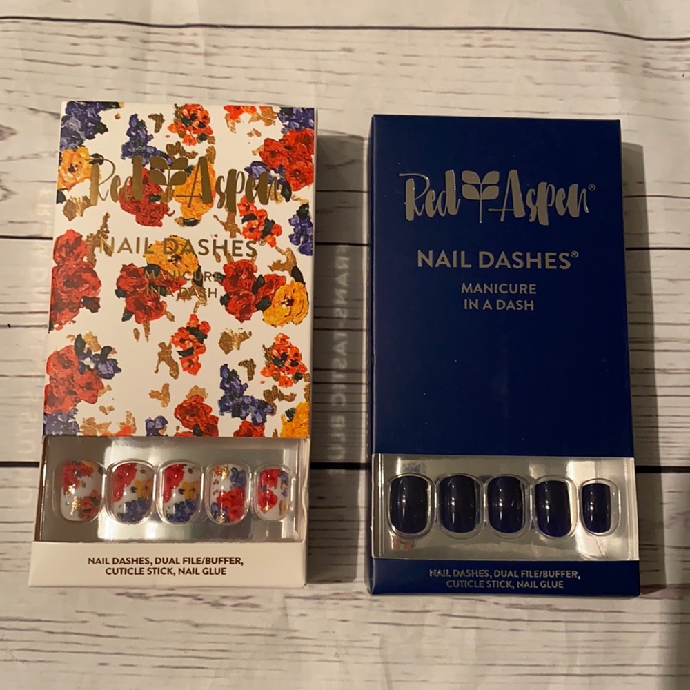 Red Aspen Nail Dashes - From Danielle’s Studio & Frans-Tastic Blue